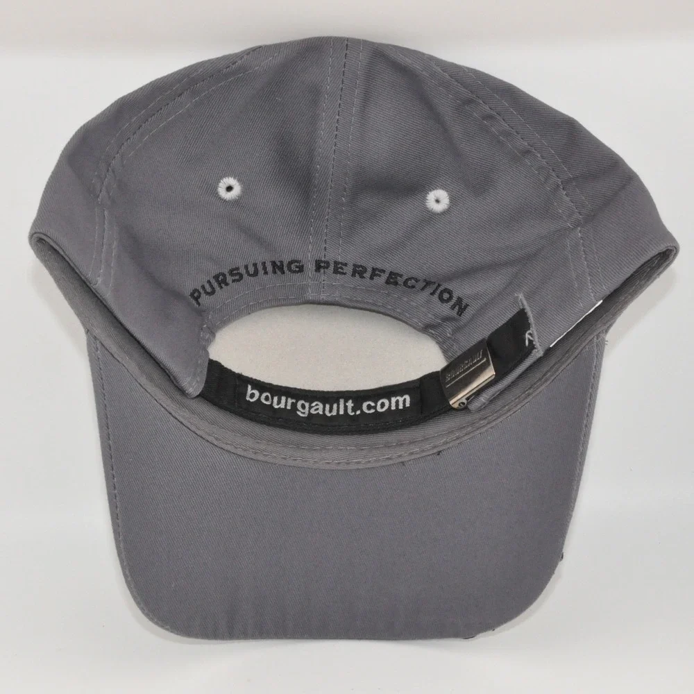 Bourgault Hat OSFM Grey Excellent Service Tech Embroidered Adjustable Cap‎